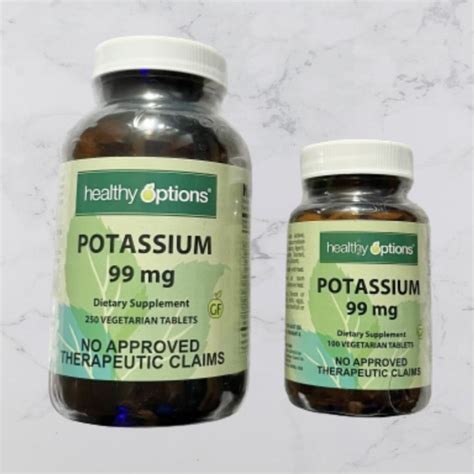 potassium supplements philippines|Healthy Options Potassium 99mg 100 Tablets.